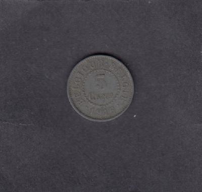 Beschrijving: 5 Centimes  vl